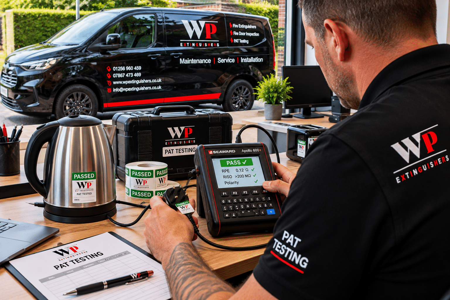 Professional PAT Testing Services by WP Extinguishers