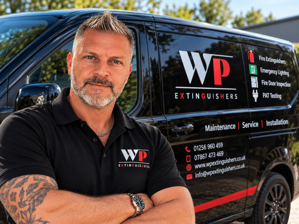 Wayne from WP Extinguishers providing fire safety services across Hampshire, Berkshire, Surrey and Oxfordshire