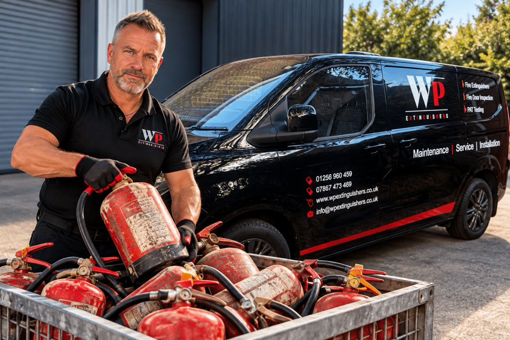 WP Extinguishers fire extinguisher disposal and collection service